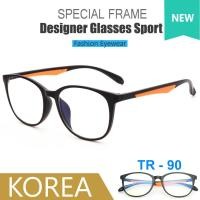 ราคา Fashion แว่นตา สีดำด้าน กรอบแว่นตา กรอบเต็ม ขาข้อต่อ วัสดุ ทีอาร์-90 (สำหรับตัดเลนส์) Eyewear Top Glasses (3126375369)