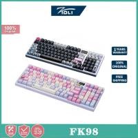 ราคา FK980 Wireless ZIDLI three mode hot plug esports game custom mechanical keyboard small screen (28803651742)