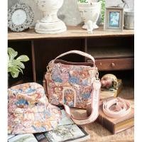 ราคา Henney bear - H357 รุ่น New Big bucket ลาย vincent ลายหมีสีชมพูพาสเทล น่ารัก (19303439461)