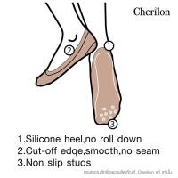 ราคา แก้ปวดส้นเท้า Cherilon เชอรีล่อน ถุงเท้า ถุงเท้ากันลื่น ข้อเว้า รองส้น กันรองเท้ากัด เนื้อซัพพอร์ท (27305312443)