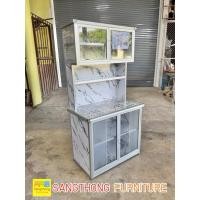 ราคา ตู้ครัวอลูมิเนียมโค้ง 90 ซม. หน้ากระเบื้อง มีของพร้อมส่ง อ.เมืองชลบุรี ส่งฟรี (19711183632)