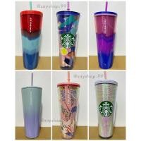 ราคา พร้อมส่ง Starbucks USA cold cup 24oz. แก้วสตาร์บัค สำหรับเครื่องดื่มเย็น ขนาด 24 ออนซ์ รับประกันสินค้าของแท้ (23149548737)