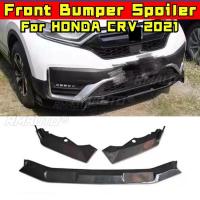 ราคา สําหรับ HONDA CRV 2021 รถกันชนด้านหน้า Lip Splitter Diffuser อุปกรณ์เสริมในรถยนต์ Gloss Black กันชน Lip Modification Part (56800781163)