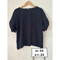 ราคา เสื้อเบลาส์ เสื้อแขนสั้นผู้หญิง แบรนด์ ญี่ปุ่น มือสอง (A0050) (28408270639)