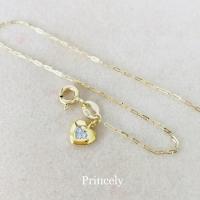 ราคา Princely สร้อยข้อมือทองเคแท้ 9K โซ่ฝรั่งพร้อมจี้เพชรตุ้งติ้งหัวใจเพชรสวิส (5802625461)