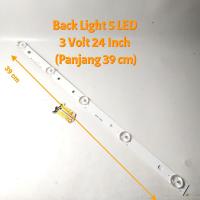 ราคา (1 STRIP) BACK LIGHT TV 5 LED 3 โวลต์ 24 นิ้ว | ไฟแบ็คไลท์ LED TV 24 นิ้ว ยาว 39 ซม (27411861010)