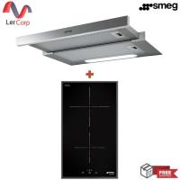 ราคา (Smeg) เครืองดูดควัน slim line รุ่น KSET62E + เตาอินดักชั่น 2 หัว รุ่น SI5322B (27101240197)