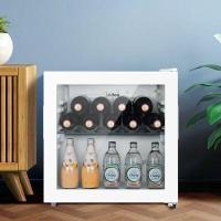ราคา Midea Ice Bar 45L Household Small Mini Single Door Transparent Glass Wine Refrigerated Beverage Cabinet (28090266873)