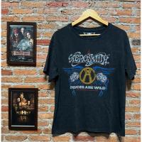 ราคา เสื้อยืดมือสอง ลายวงดนตรี Aerosmith ผ้าฟอกสี ขนาดไซส์M (44551558818)