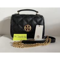 ราคา tory burch willa mini top handle bag (สีดำ) (21460364535)