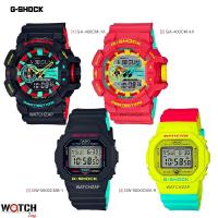 ราคา Casio G-Shock รุ่นสี Breezy Rasta นาฬิกาข้อมือผู้ชาย สายเรซิ่น รุ่น DW-5600CMA DW-5600CMB GA-400CM-1A (1384341084)