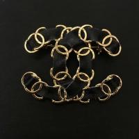 ราคา CHANEL Double C เข็มกลัดหนังคลาสสิก สีดำวัสดุทองเหลือง แฟชั่นเข็มกลัดที่เหมาะสำหรับทุกโอกาส (49654325519)