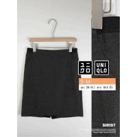 ราคา Uniqlo กระโปรงทำงาน ผ้ายืด ใส่สบาย สีเทาเข้ม / Size M-L มือสอง สภาพดี พร้อมส่ง (44702409574)