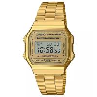 ราคา Casio Standard นาฬิกาข้อมือผู้ชาย สายสแตนเลส รุ่น A168,A168WG,A168WG-9 - สีทอง (501350294)