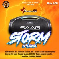 ราคา SPEAKER BLUETOOTH (ลำโพงบลูทูธ) SAAG STORM (ES244A) RGB BLACK (22678580862)
