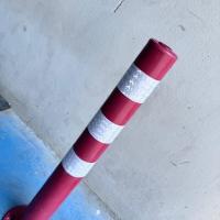 ราคา เสาจราจร 70 ซม. สีแดง เสาพลาสติก คาดแถบสะท้อนแสง เสาล้มลุก เสาจราจรล้มลุก ไม่แตกง่าย เสากั้น ราคา/ชิ้น (27155058734)