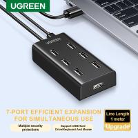 ราคา UGREEN USB 7-Port 2.0 Docking Station HUB Expansion Splitter Extension Cable สําหรับแล็ปท็อป (28592161509)