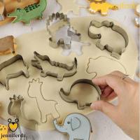 ราคา JENNIFERDZ แม่พิมพ์บิสกิตไดโนเสาร์, เครื่องตัดคุกกี้ไดโนเสาร์รูปสัตว์ Stell, DIY น่ารักการ์ตูนบิสกิตตัด Party (49303504230)