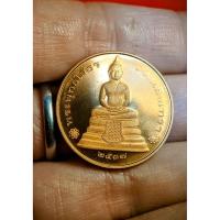 ราคา เหรียญกลม หลวงพ่อโสธร 2 หน้า รุ่นนานาชาติ รุ่นแรก โรงงานกษาปณ์ World Mint ฮ่องกง ปี 37 เหรียญเนื้อทองแดงนอกขัดเงาชุบทอง (44402053669)