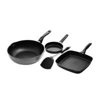 ราคา SEAGULL - Non-stick Mix 4 pieces (Black) # Kichen #Cookware #Cookware Sets (54751055551)