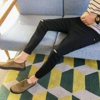 ราคา กางเกงยีนส์((ยืดแฟชั่นขาดเข่า))ทรงเดฟสกินนี่.สีดำสวยใส่เท่ๆ (9639575879)