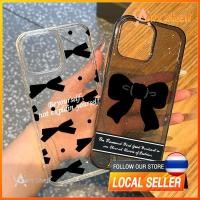 ราคา สำหรับ iphone 11 เคสไอโฟน13 ผูกโบว์สีดำ เคสไอโฟน11 pro max 16 15 14 11 12 Pro x xs max xr 7plus 8plus เคส 16 plus วัสดุ (29882843189)