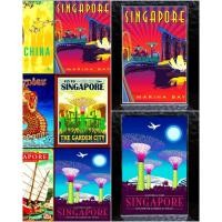 ราคา แม่เหล็กติดตู้เย็น สิงคโปร์ อะครีลิค 2×3 นิ้ว Souvenir Acrylic Fridge Magnet Singapore set A 2x3" (4041912015)