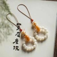 ราคา แหวนโทรศัพท์ Lucky Cat หยกขาวจากร้านอันเยน อุปกรณ์โทรศัพท์ ของขวัญ (44652053086)