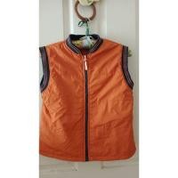 ราคา เสื้อกั๊ก​ เสื้อกันหนาว​ สีส้ม​ซิปหน้า​ เด็ก​ ผู้ใหญ่ใส่ได้​ อกกว้าง​34" มีตำหนินิดหน่อย ​มือ2 (44152374297)