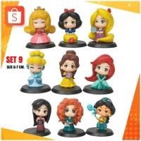 ราคา โมเดลสะสม โมเดลเจ้าหญิง Disney princess เจ้าหญิงดิสนีย์ เซท 9 ตัว (12448282374)