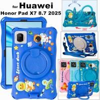ราคา for Huawei Honor Pad X7 8.7 Inch 2025 360 Degree Rotating Cute Cartoon Shockproof Silicone Protective Sleeve Stand Cover (41623392412)