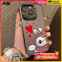 ราคา สีดำหรูหราซิลิโคนแข็งกรณีโทรศัพท์ รักใหญ่สีแดงlabubu for IPhone 13 12 7Plus 14 15 11 Pro MAX 8 6 7 6S Plus X XR XS (24732163056)