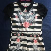 ราคา จั๊มสั้น ลายทาง ขาวดำ (6542569071)