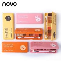ราคา Hot(พร้อมส่ง ของแท้) NOVO LINE FRIENDS EYESHADOW PALETTE โนโว อายแชโดว์ 8 สี (3532008710)
