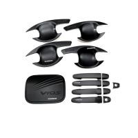 ราคา เบ้ารองมือเปิด+ครอบมือจับ+ฝาถัง VIOS วีออสปี 2007-2012 สีดำด้าน (4479089400)