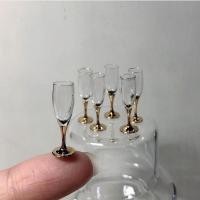 ราคา แก้วไวน์ขนาดจิ๋วทาทอง (12070568830)