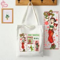 ราคา 【กระเป๋าผ้าใบ】 คริสต์มาส Kpop Demon Hunters Tote Bag กระเป๋าผ้าแคนวาสสะพายไหล่แบบลำลอง ความจุขนาดใหญ่ ใส่ของได้เยอะ #06 (41027157217)