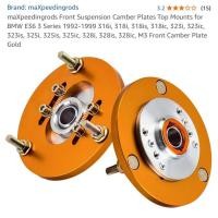 ราคา เบ้าโช๊คหน้าปรับองศา แคมเบอร์ maXpeedingrods Front Suspension Camber Plates Top Mounts BMW E46 98-05 E36 3 Series 92-99 (29924892345)