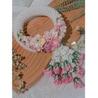 ราคา พวงมาลัยดอกไม้ประดิษฐ์ ขนาดXL พวงมาลัยผ้า พวงมาลัยเเห้ง พวงมาลัยข้อพระกร (3531964240)