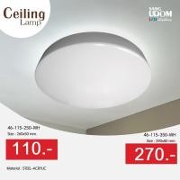 ราคา โคมไฟเพดาน โคมเพดานไฟทรงกลม ไฟLED# 46-115-250-WH By SANGUDOM (21176454533)