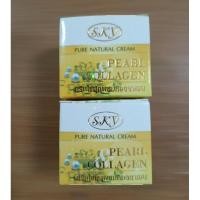 ราคา { 2 กระปุก } ครีมไข่มุกผสมคอลลาเจน Sky (28258631520)