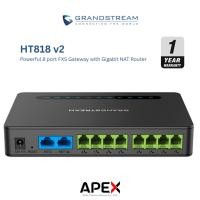 ราคา [พร้อมส่งในไทย] Grandstream HT-818V2 - Powerful 8 port FXS Gateway (42257519009)