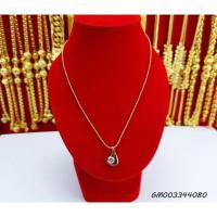 ราคา สร้อยคอไข่ปลาจี้เพชร2สลึงยาว18นิ้ว (16593325365)