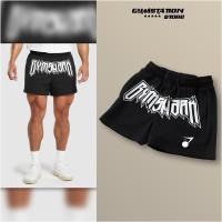 ราคา [ใหม่ 2023] กางเกงกีฬาขาสั้น Gym shar.k พิมพ์ขนาด 6 นิ้วตรงกลางกางเกงยางยืดผ้าฝ้าย (25677973912)