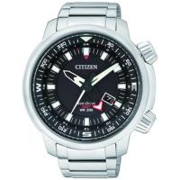 ราคา CITIZEN ECO DRIVE PROMASTER SLIDE RULER DUAL TIME 200m GMTนาฬิกาข้อมือผู้ชาย สีเงิน สายสเตนเลส รุ่น BJ7080-53E (578547073)