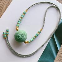 ราคา แร ่ ดิบธรรมชาติ Turquoise ขนาดใหญ ่ Paperclip Clavicle Chain, Seiko Paperclip, High Porcelain Jell (28924061645)