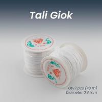 ราคา [40ม] เชือกหยกขาว 0.8 มม. / ด้ายปมจีน / เชือกสร้อยข้อมือสร้อยคอ ทําเอง พรีเมี่ยม / ด้ายไนลอน (41027892439)