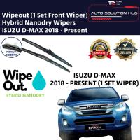 ราคา ISUZU D-Max DMax 2018 - Presentance WipeOut HYBRID NANODRY SILICONE ใบปัดน้ําฝน (ชุดหน้า) (27733977231)