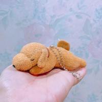 ราคา พวงกุญแจ ตุ๊กตา หมา หมาน้ำตาล จิ๋ว ท่านอน (25453194483)