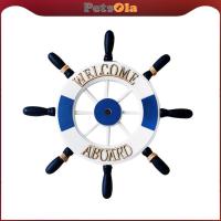ราคา PETSOLA 32 ซม. พวงมาลัยเรือไม้ สำหรับแขวนผนังและตกแต่งบ้าน (43875549412)